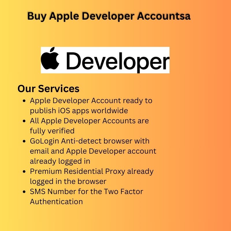 Buy Apple Developer Accounts