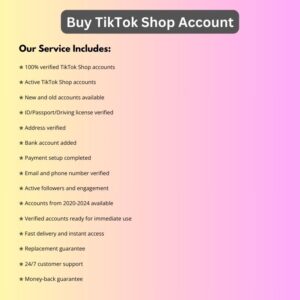 Buy TikTok Shop Account