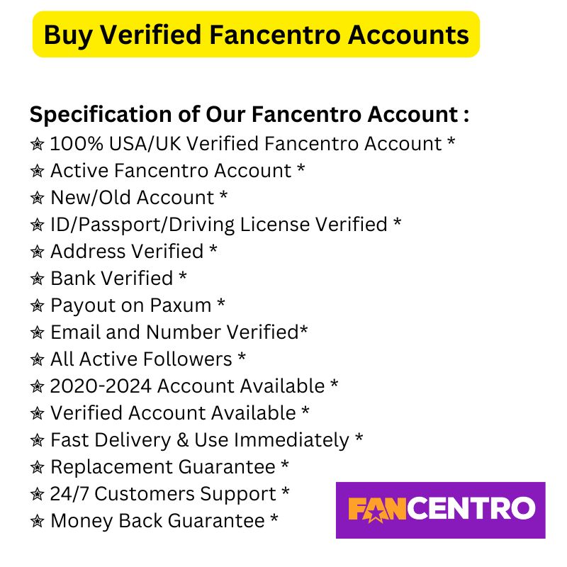 Buy Verified Fancentro Accounts