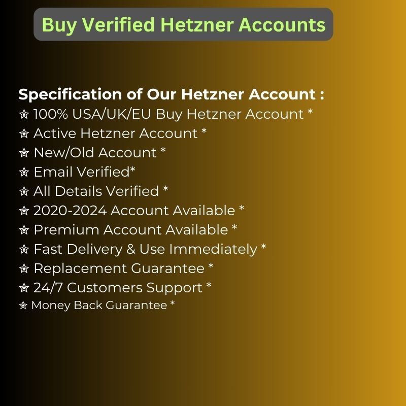 Buy Verified Hetzner Accounts